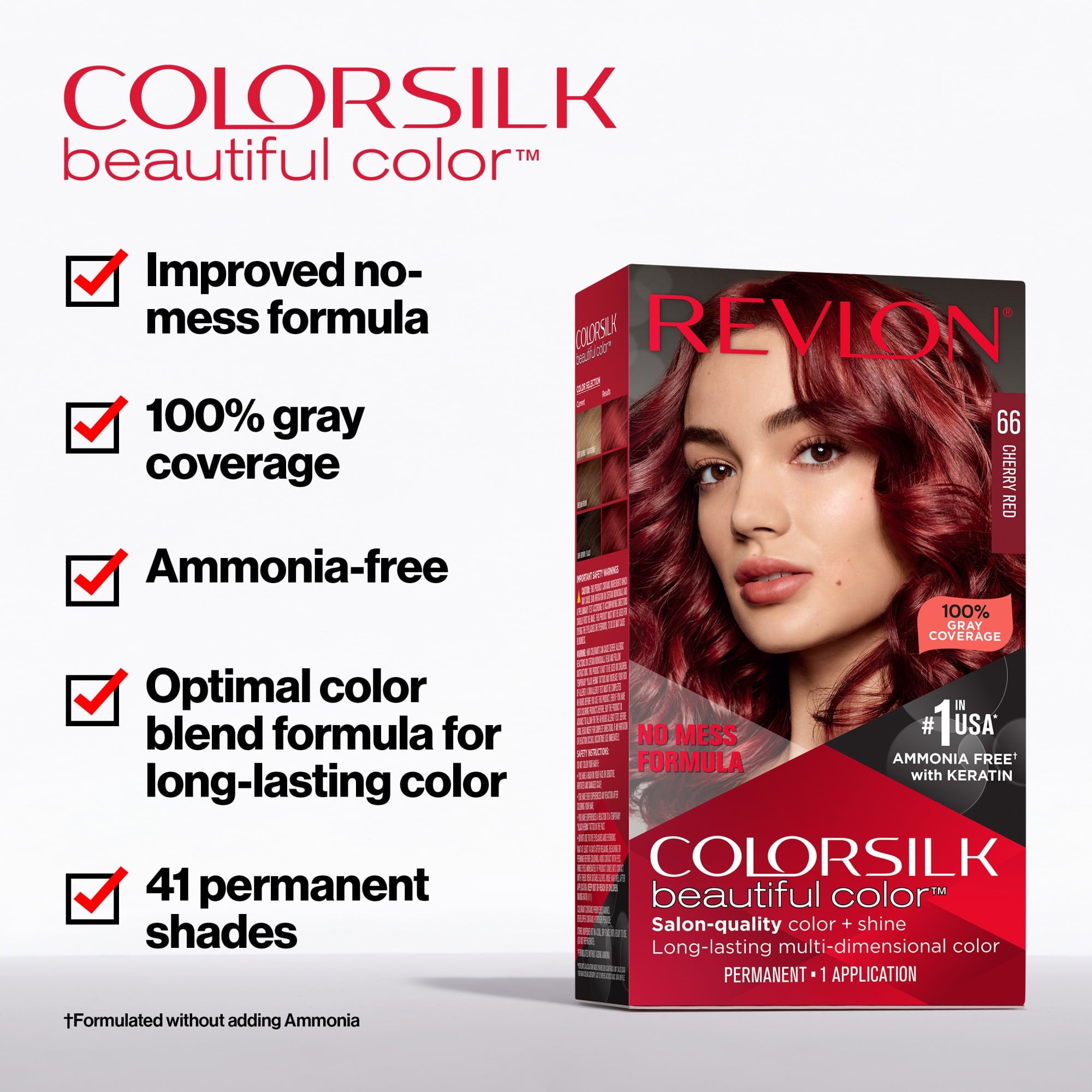Revlon ColorSilk Beautiful Color Permanent Hair Color 3 Pack, Dark Mahogany Brown, 3 Pack