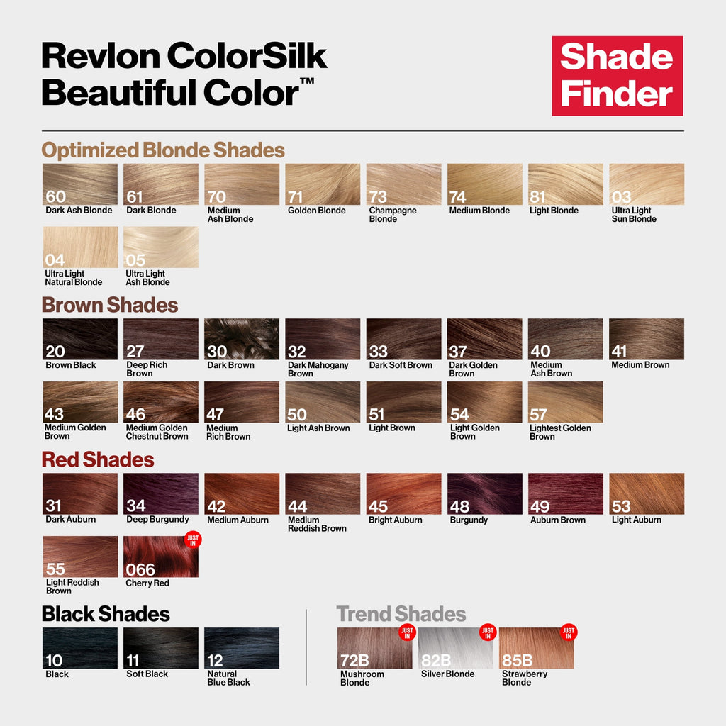 Revlon ColorSilk Beautiful Color Permanent Hair Color 3 Pack, Black, 3 Pack