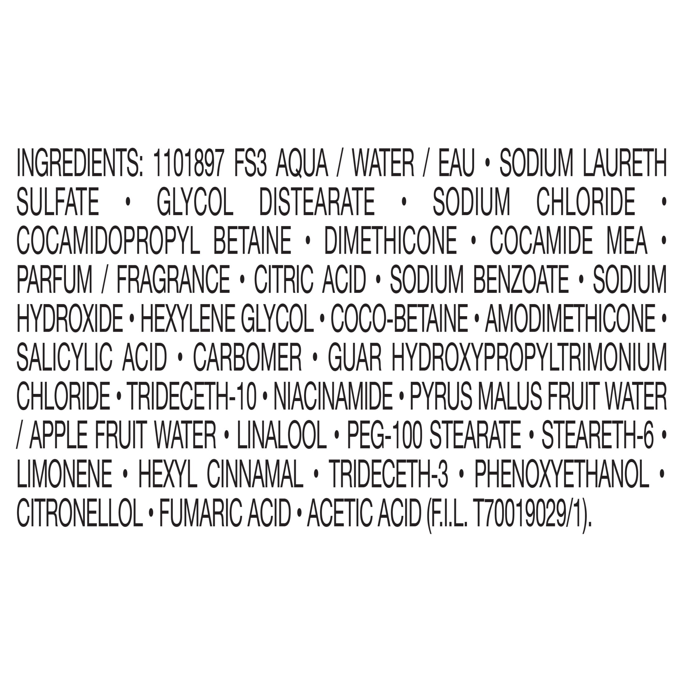 Garnier Fructis Grow Strong Fortifying Shampoo with Active Fruit Protein, All Hair Types, 33.8 fl oz