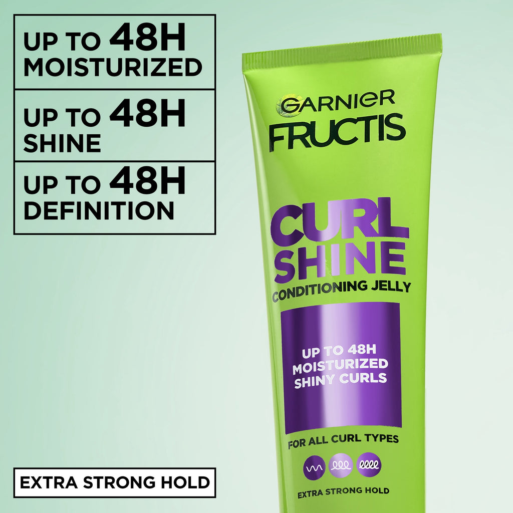 (6 pack) Garnier Fructis Style Bouncy Curls Hair Styling Gel with Shea Butter, 5.1 fl oz