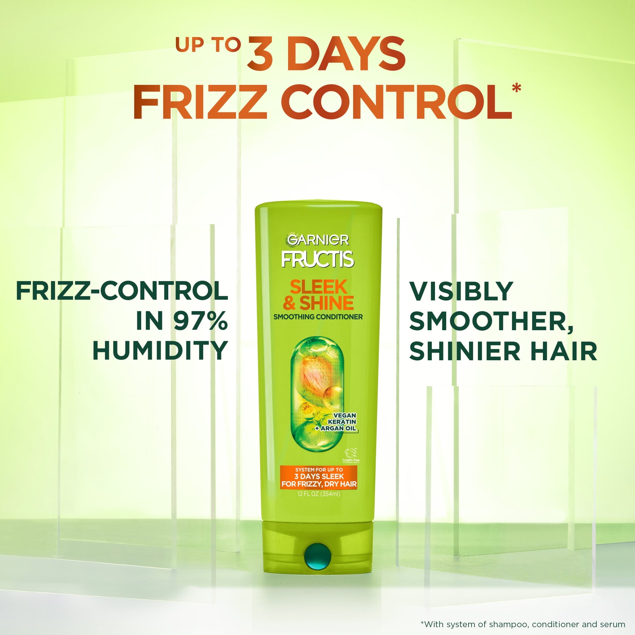Garnier Fructis Sleek & Shine Moroccan Sleek Smoothing Conditioning Oil for Dry Hair, 3.75 fl oz