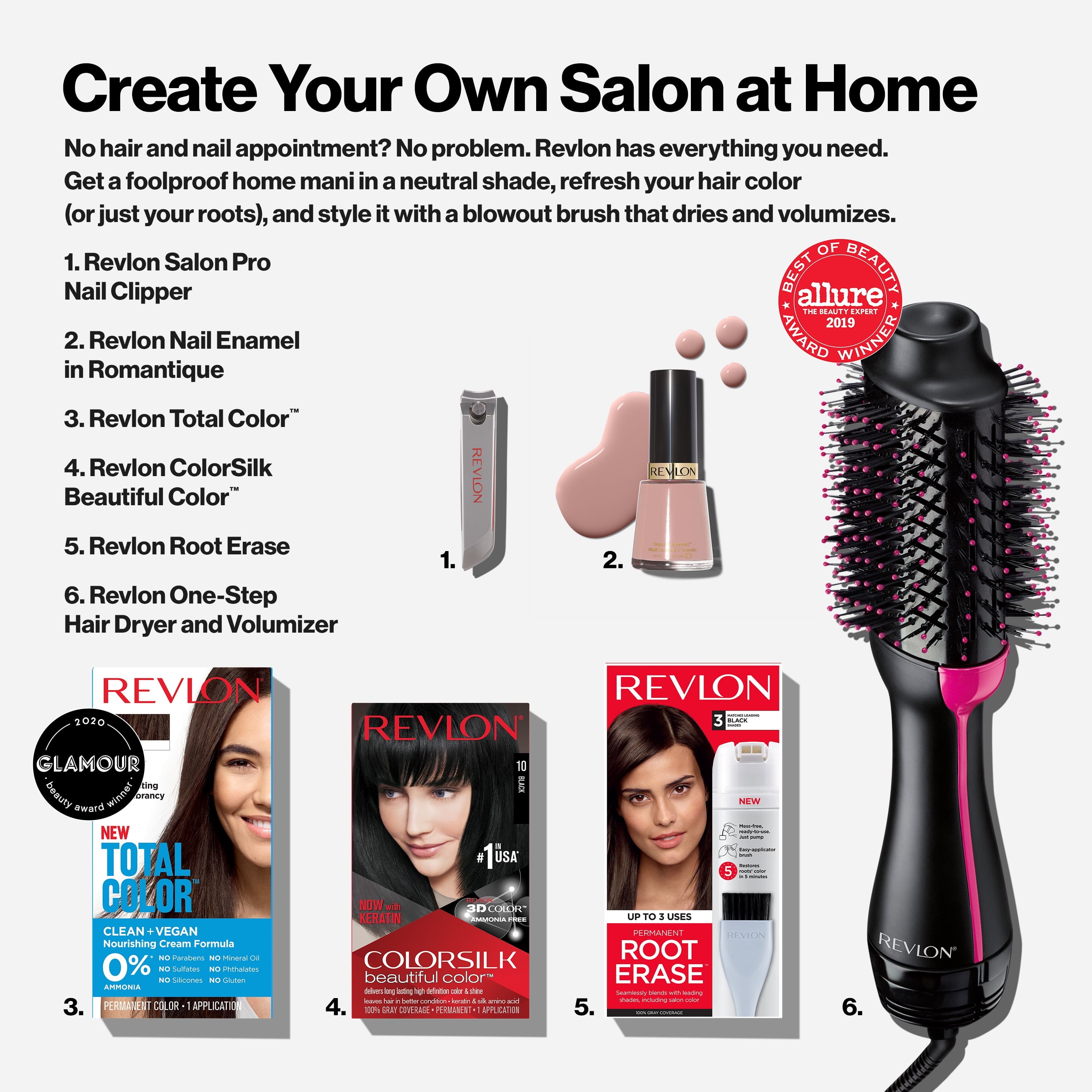 Revlon Total Color Hair Color, Clean and Vegan, 100% Gray Coverage Permanent Hair Dye - 30 Darkest Brown