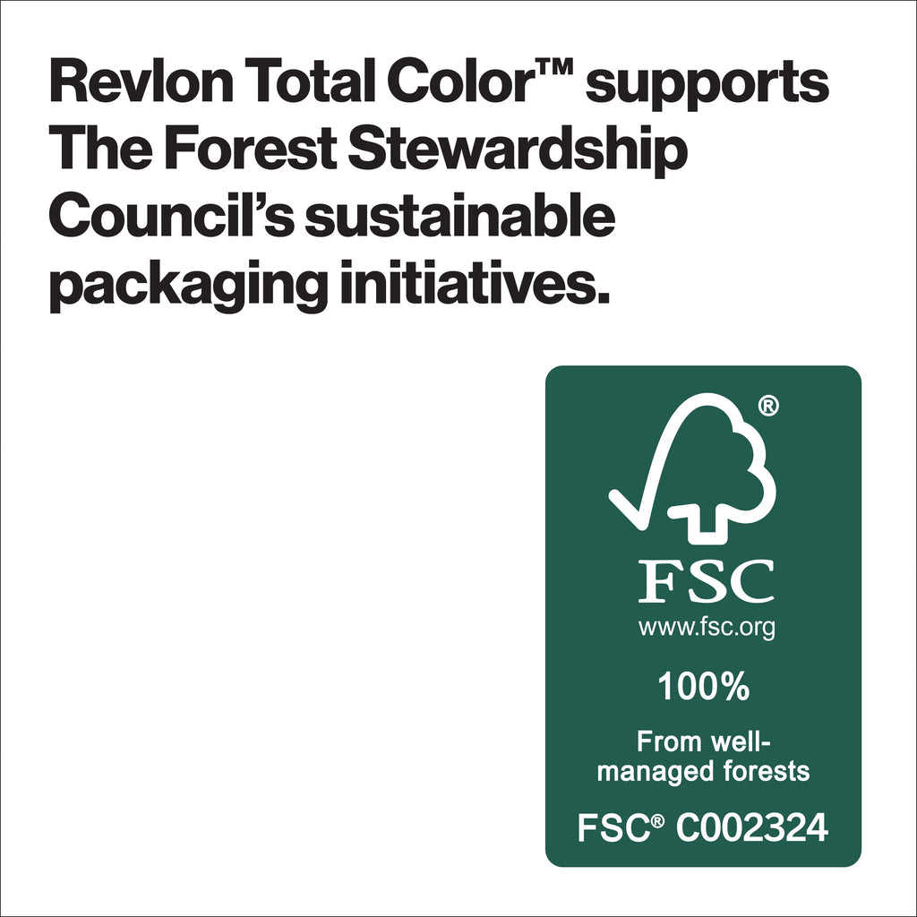 Revlon Total Color Hair Color, Clean and Vegan, 100% Gray Coverage Permanent Hair Dye - 30 Darkest Brown