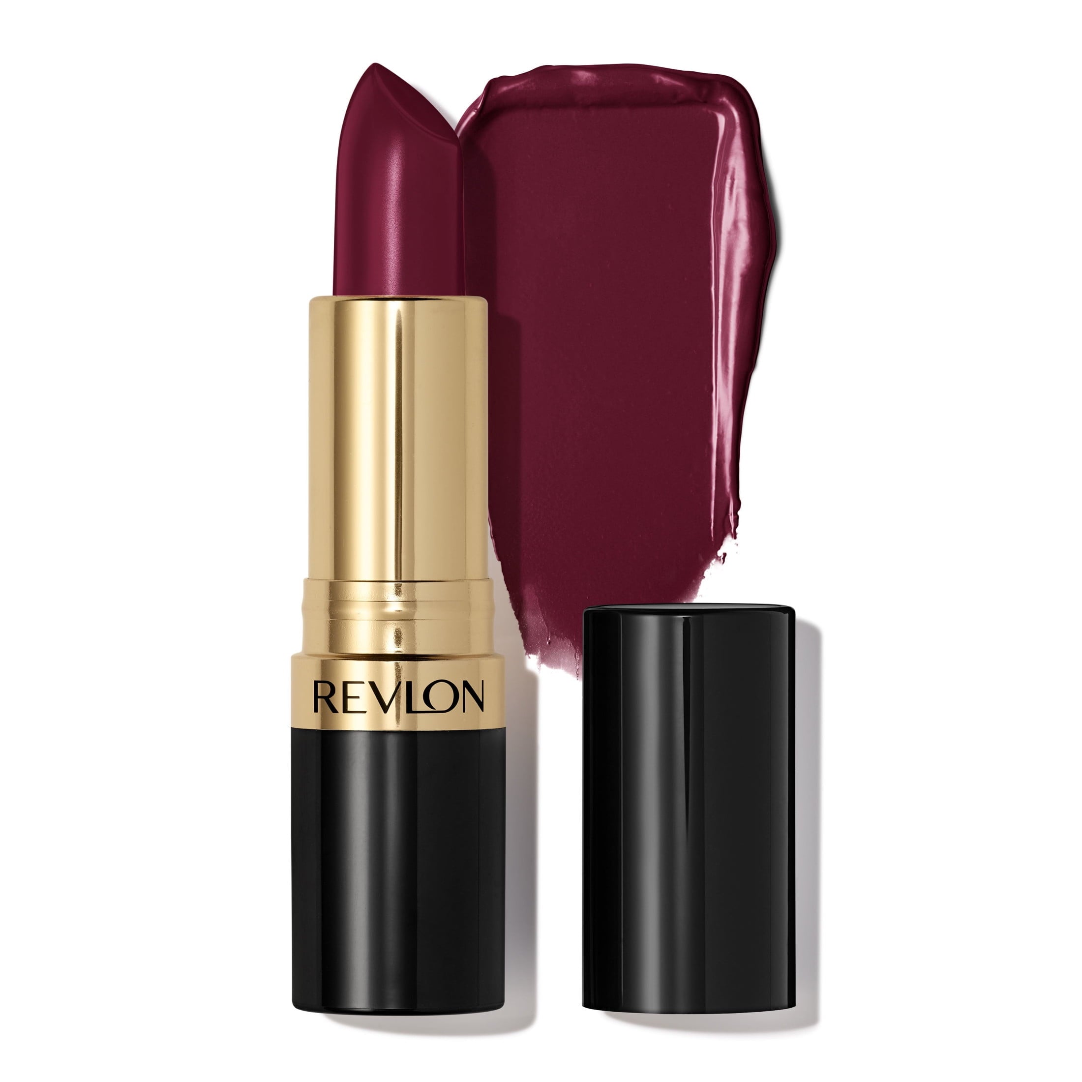 (2 pack) Revlon Super Lustrous Creme Lipstick, Creamy Formula, 477 Black Cherry, 0.15 oz