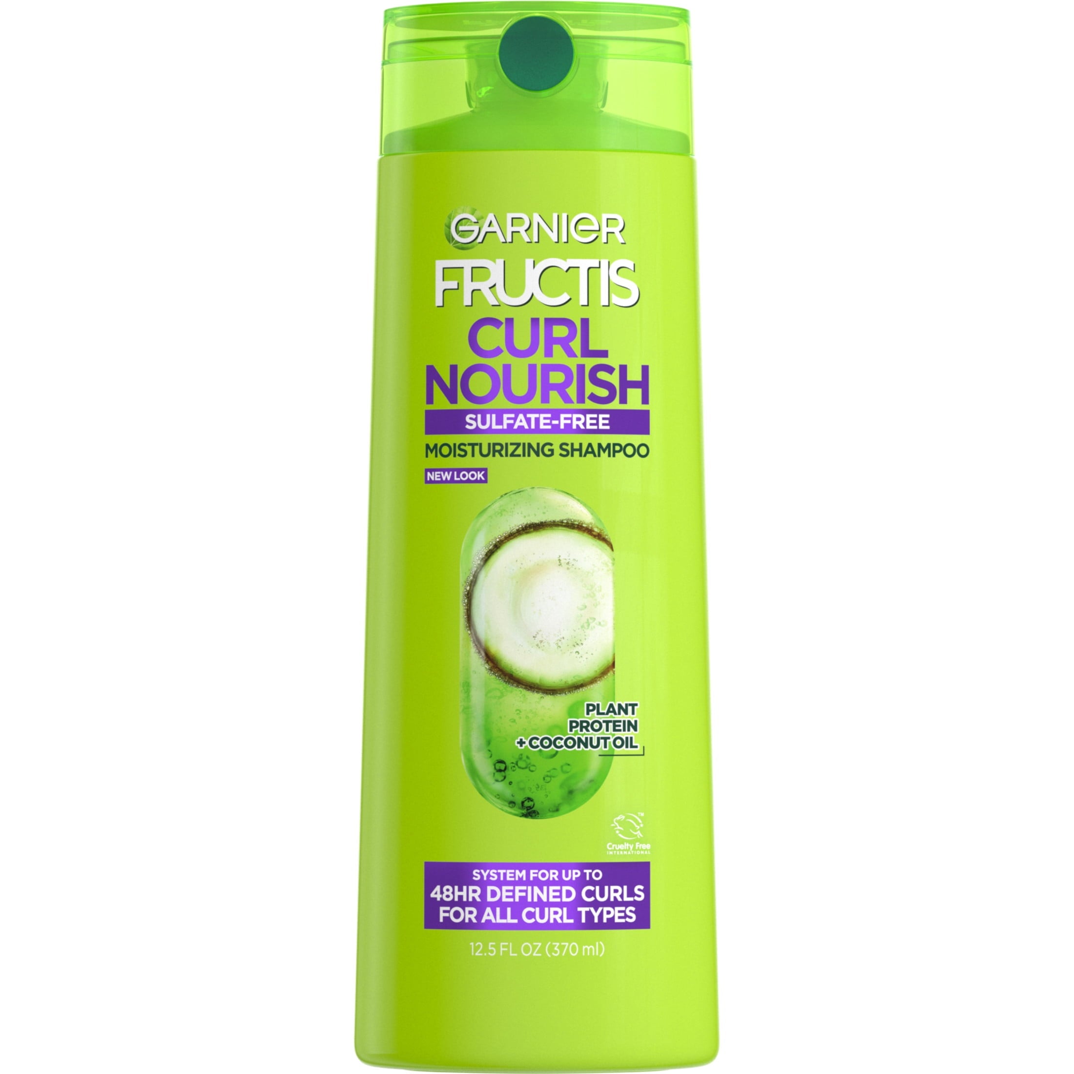 Garnier Fructis Curl Nourish Moisturizing Shampoo with Elasto Protein, 12.5 fl oz