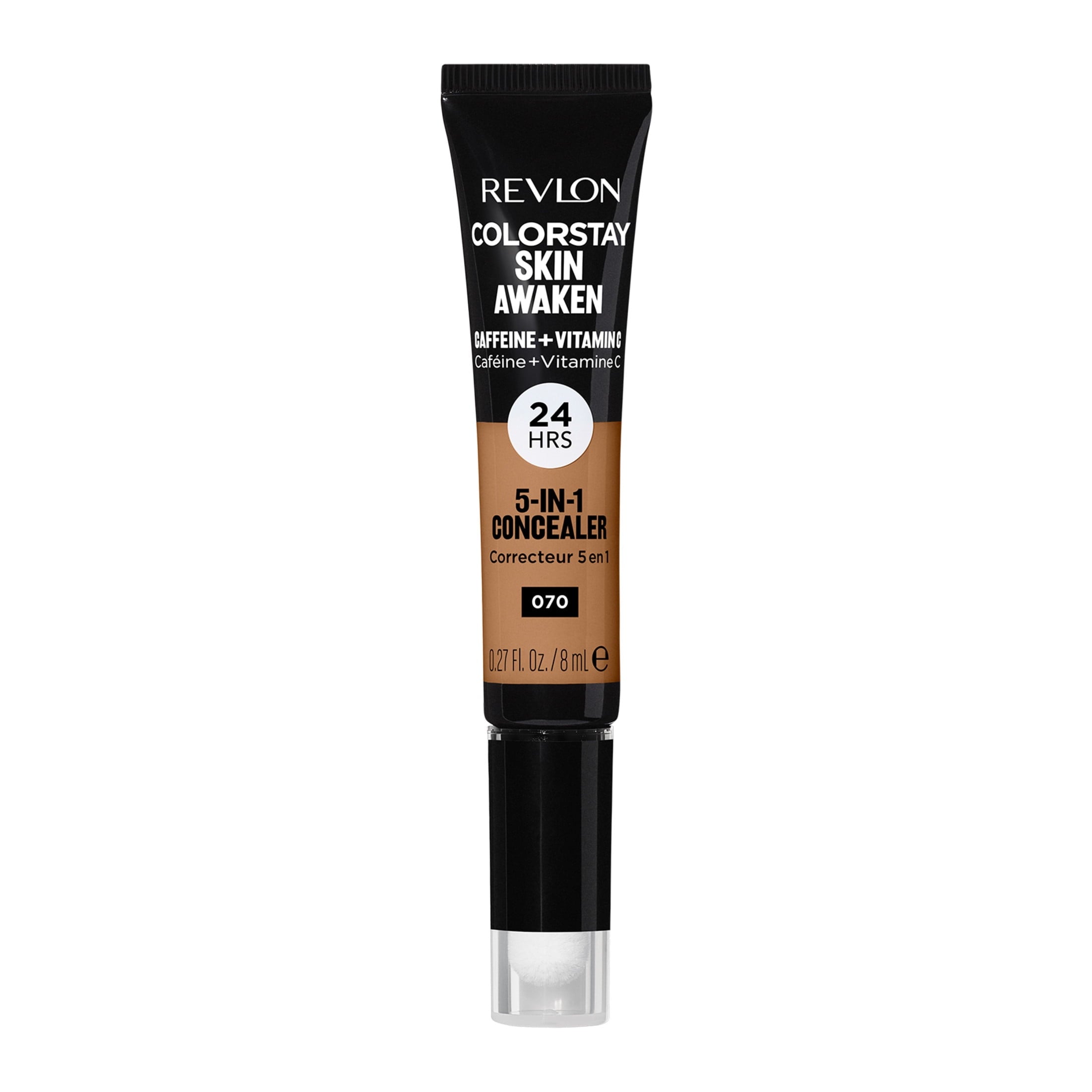 Revlon ColorStay Skin Awaken Cream Concealer Makeup, Longwear, 070 Nutmeg, 0.27 fl oz