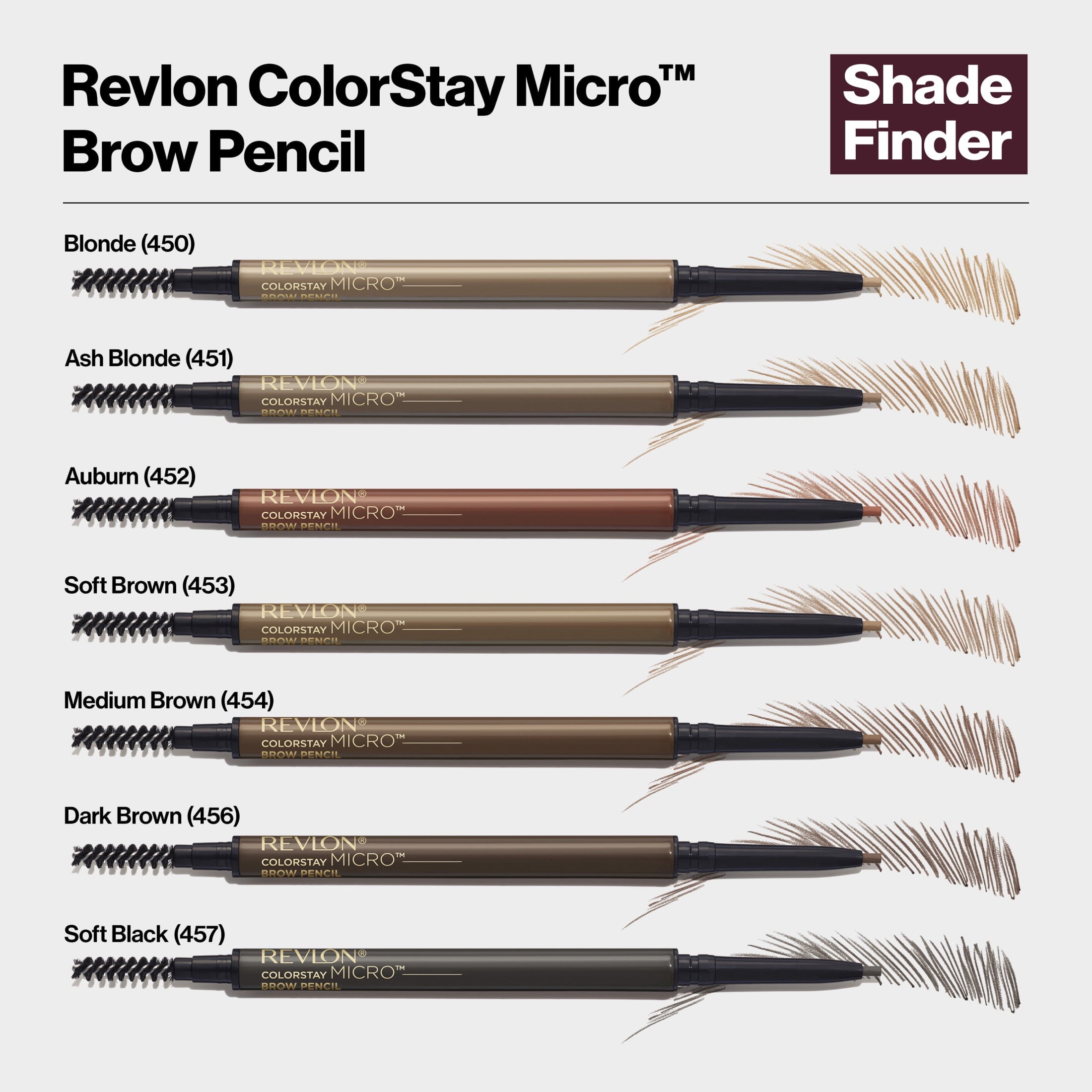 Revlon ColorStay Micro Waterproof and Long Wearing Eyebrow Pencil, 450 Blonde, 0.003 oz