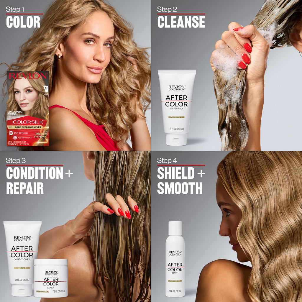 Revlon ColorSilk Permanent Hair Color, Bond Repair Complex, 31 Dark Auburn, 1 pack