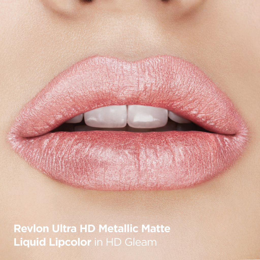 Revlon Ultra HD Metallic Matte Liquid Lipcolor, Liquid Lipstick, 100% Wax-Free, Luster