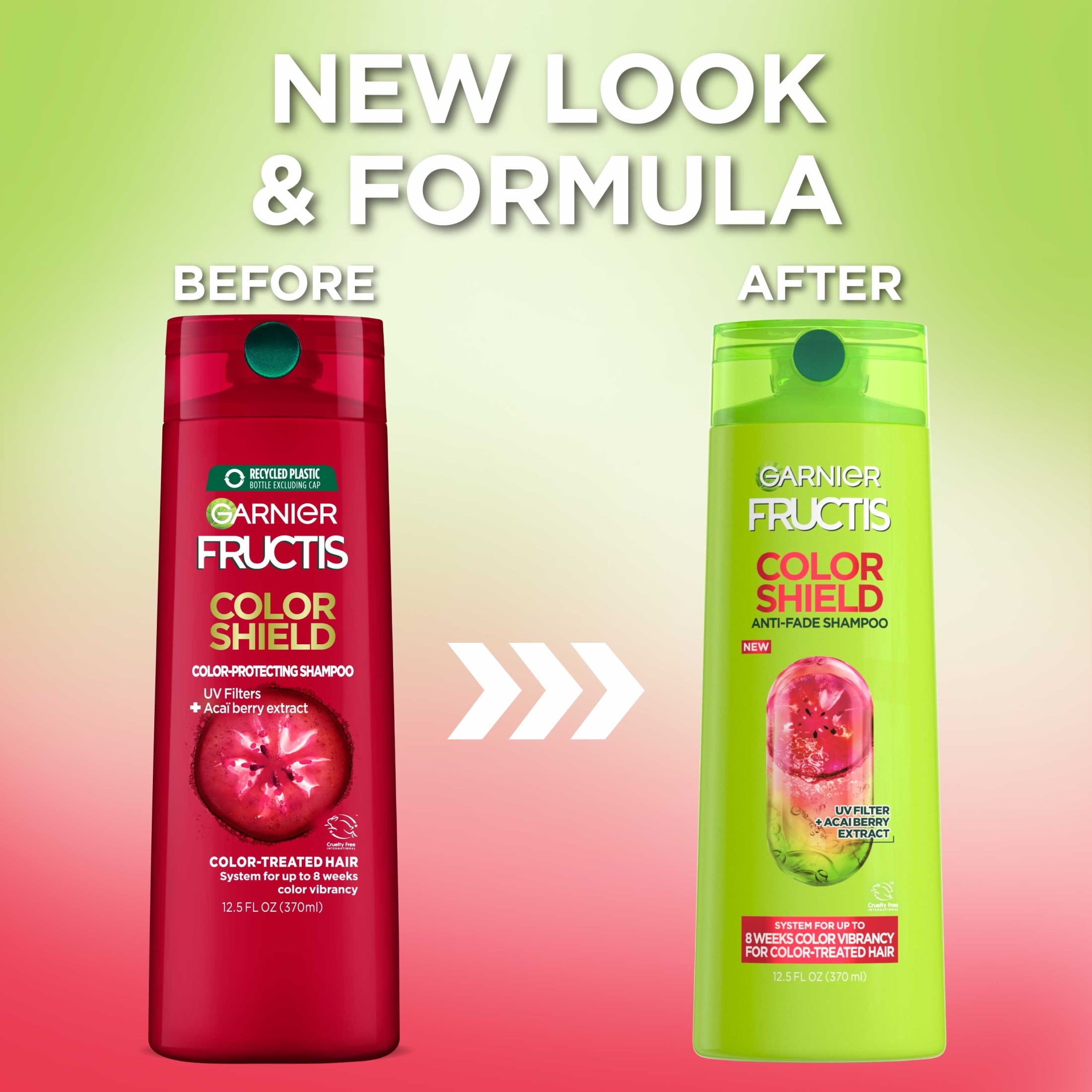Garnier Fructis Color Shield Color Protecting Shampoo Acai Berry Extract, Color Treated, 12.5 fl oz