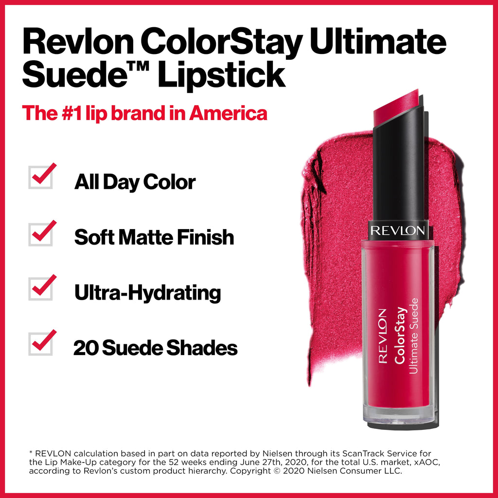 Revlon colorstay ultimate suede lipstick, fashionista