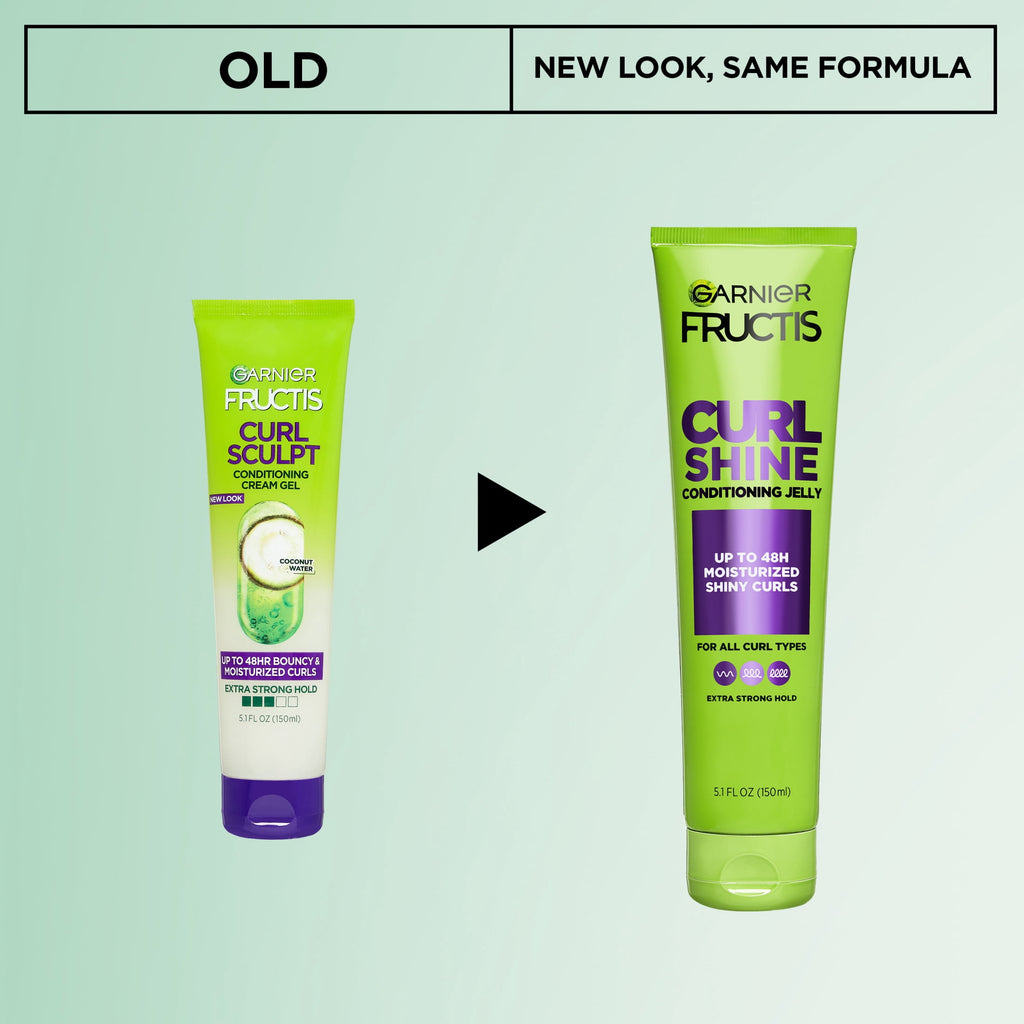 Garnier Fructis Style Bouncy Curls Hair Styling Gel with Shea Butter, 5.1 fl oz